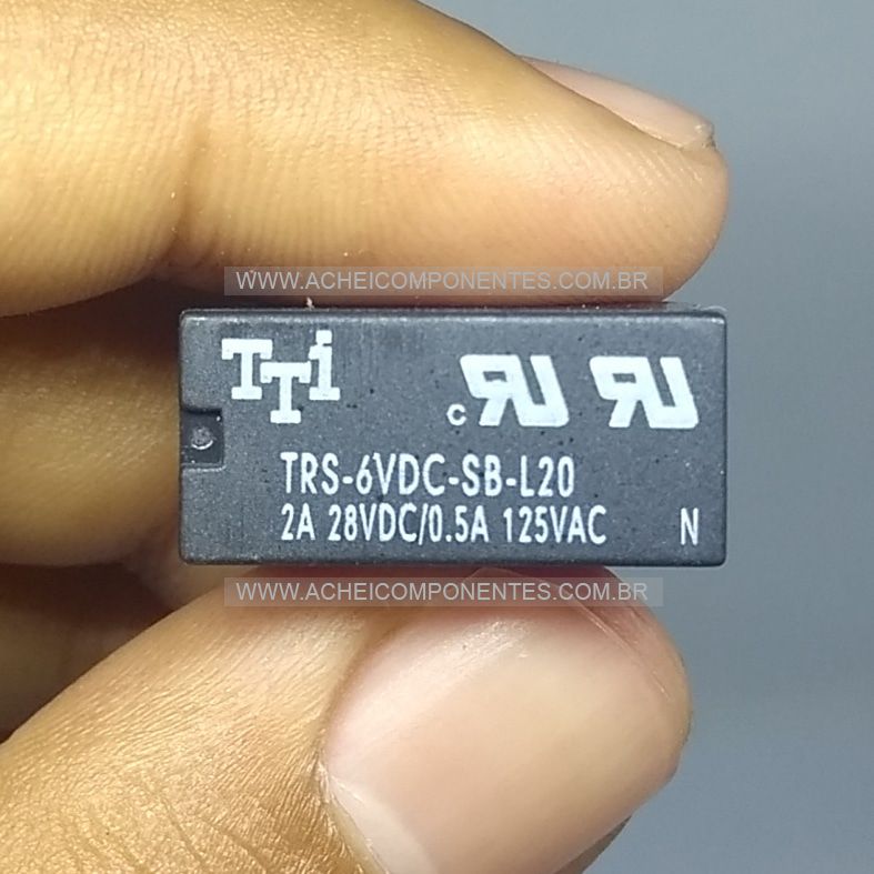 Kit 100 peças - Rele 6v 2a 8 pinos TRS-6VDC-SB-L20