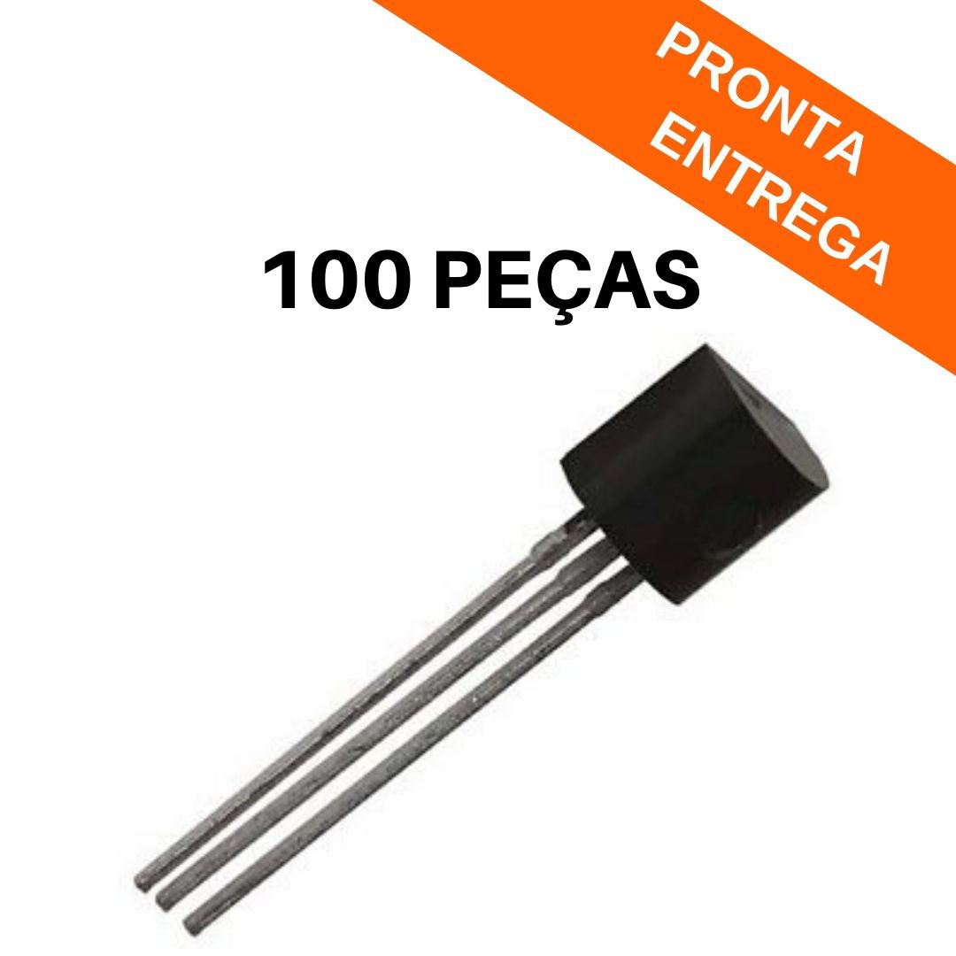 Kit 100 peças - Transistor BC337-25 NPN 45V 0.5A TO-92