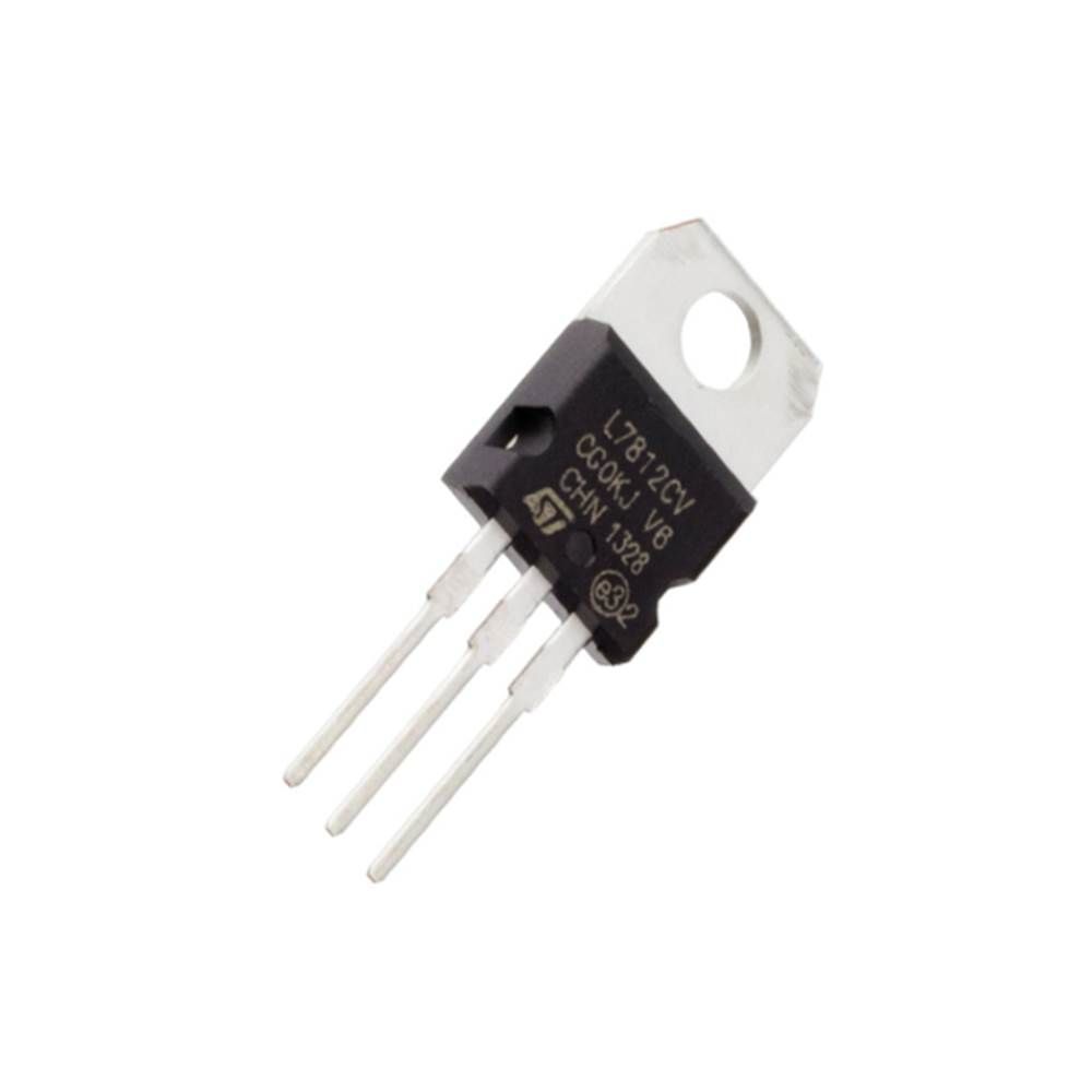Kit 100 peças - Transistor Regulador de tensão L7812CV TO-220 - ST