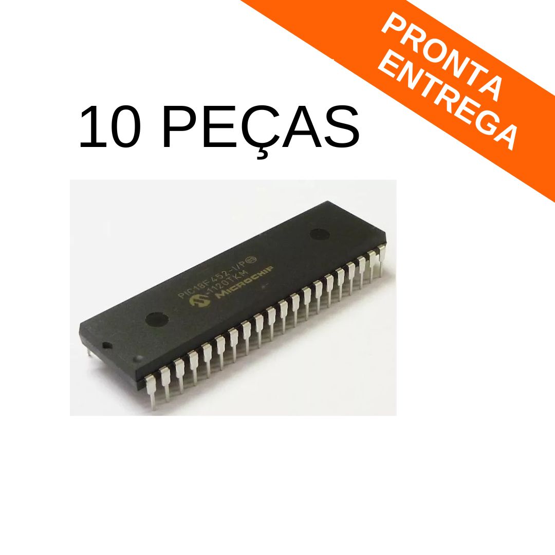 Kit 10 peças - Circuito Integrado Microcontrolador PIC18F4620-I/P DIP-40