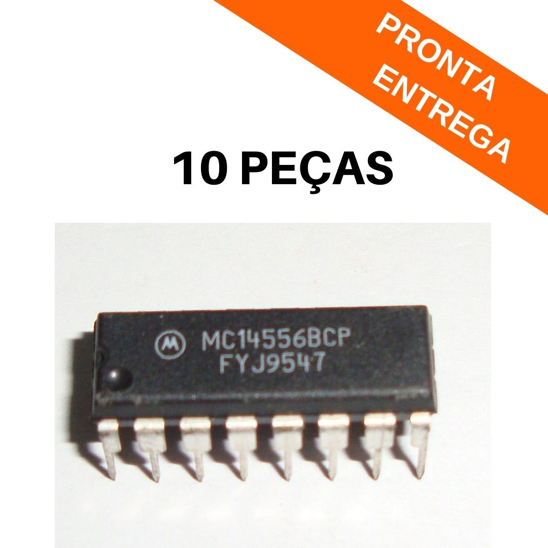 Kit 10 unidades - Circuito Integrado Decodificador MC14556BCP DIP16