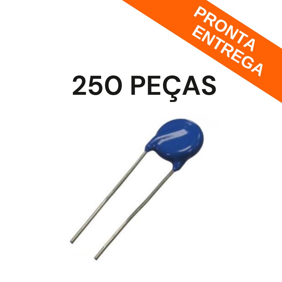 Kit 250 Peças - Varistor 10K 250V 10% 10mm