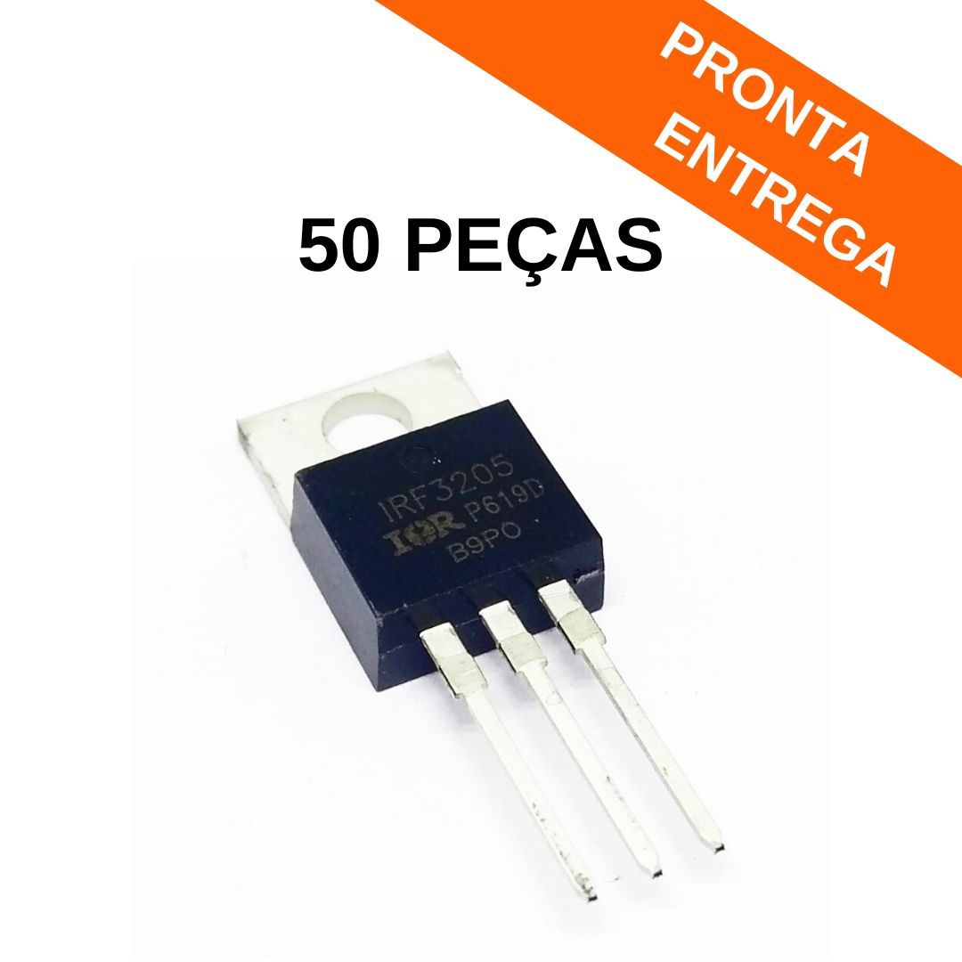 Kit 50 peças - Transistor IRF3205PBF 55v 110a TO-220