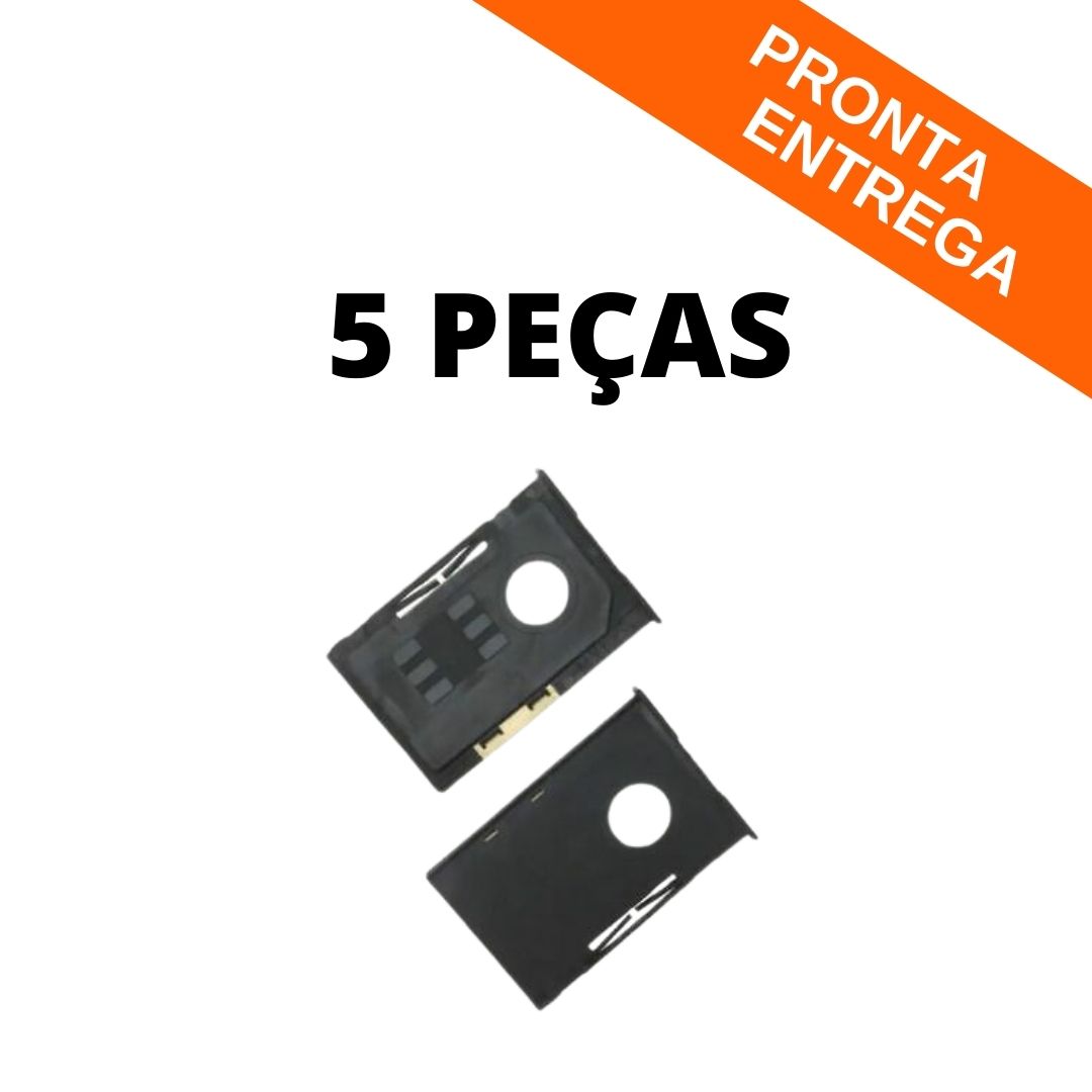 Kit 5 Peças - Conector Suporte De Placa Para Cartão SIM (0912360001)*