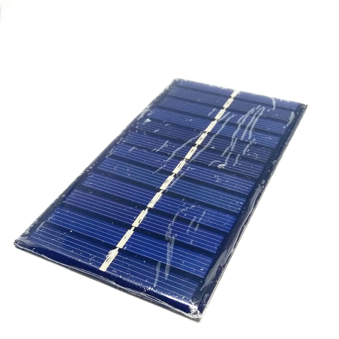 Painel Solar 6v 1w 220ma 110x60x2.5mm