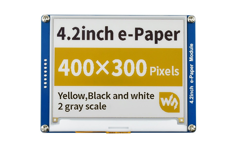 Placa Módulo 2 Polegadas Resolução 400x300 Pixels 3 Cores E-paper