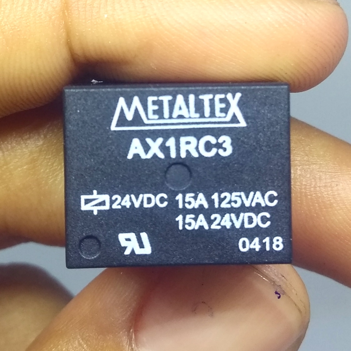 Rele 24v 15a 5 pinos - Metaltex (AX1RC3)