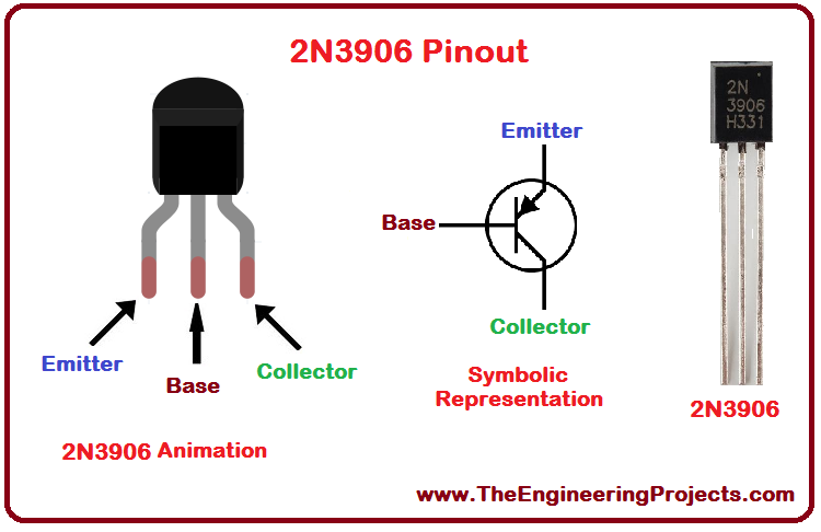 Transistor Bipolar 2N3906 TO-92 PNP 40v 250Mhz