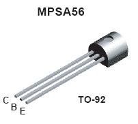 Transistor Bipolar MPSA56 TO-92 PNP 80v 0.5a (ksp56)