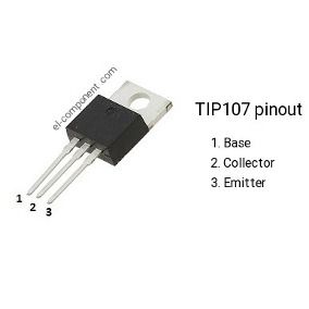 Transistor TIP107 PNP TO220 - Fairchild