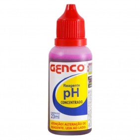 Reagente De Reposição PH Concentrado Para Piscinas Frasco 23ml Genco