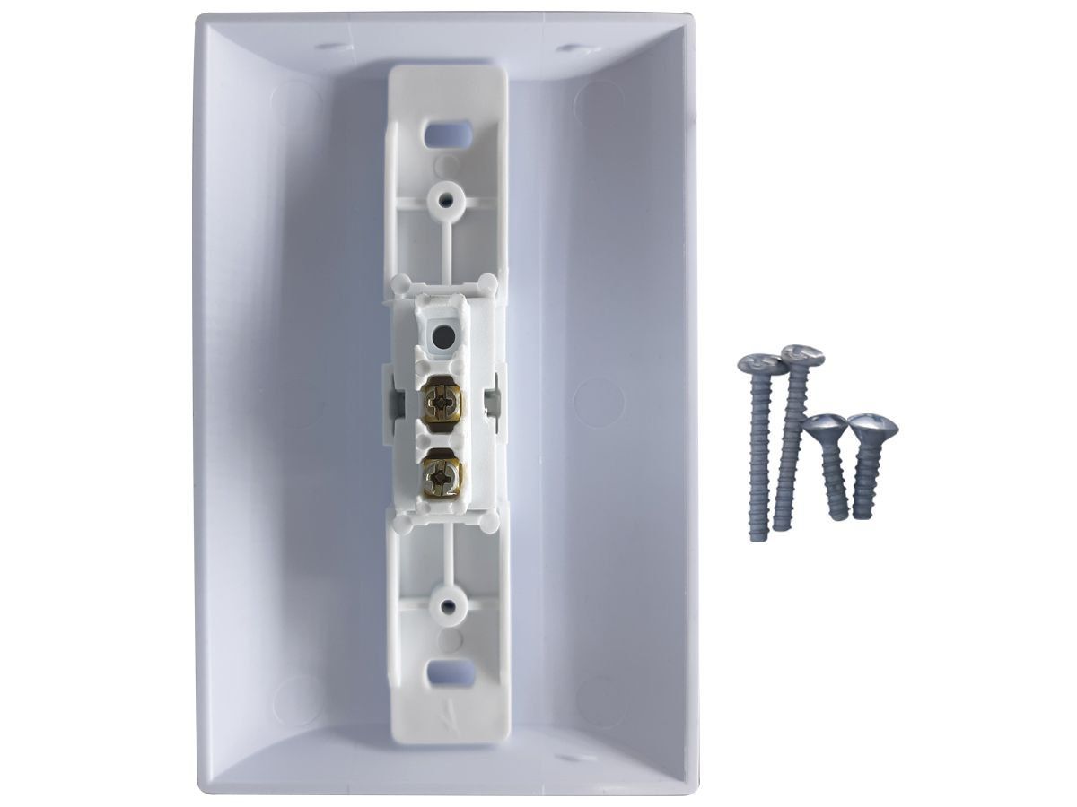 Interruptor Simples 1 Tecla 10A Com Placa Espelho Branco Bivolt 127v e 250v