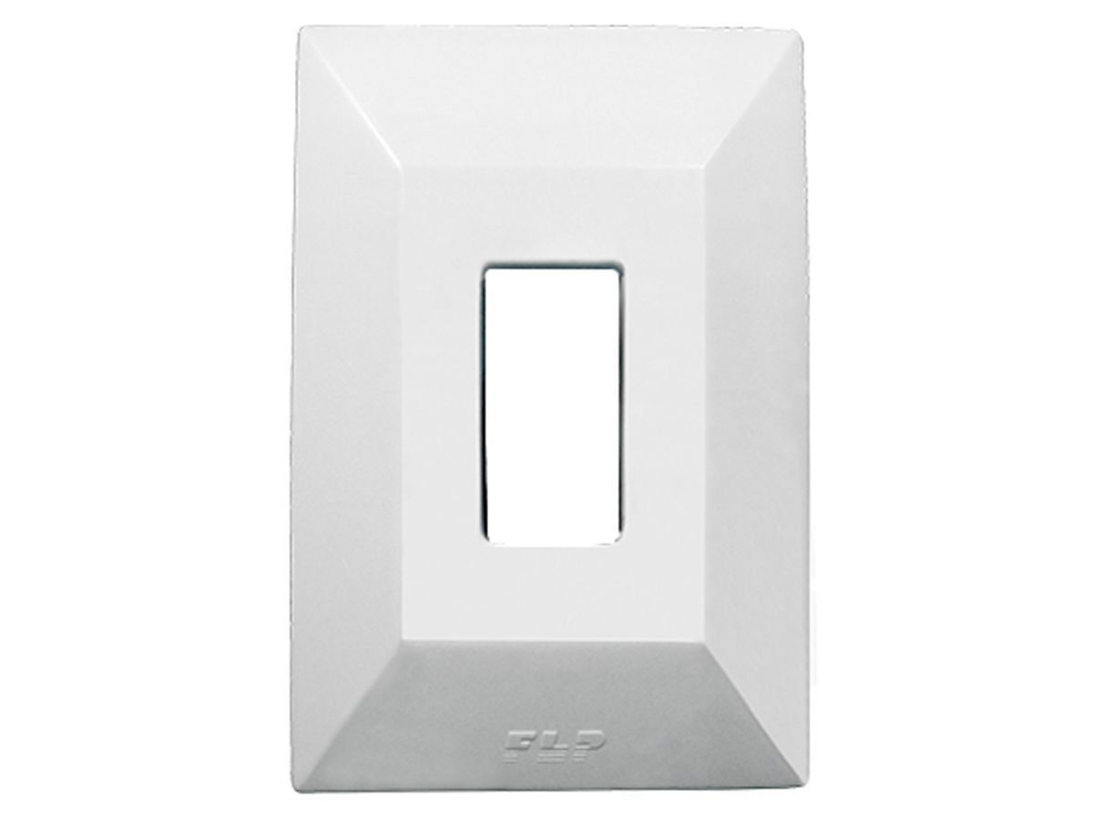 Interruptor Simples 1 Tecla Com Espelho Branco Linha Dubai Bivolt 127v e 250v