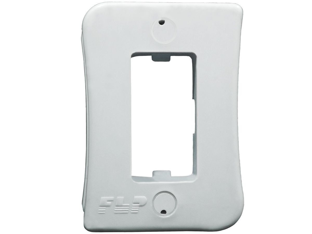 Interruptor Simples 1 Tecla Sobrepor Externo Com Espelho Branco Linha Viena Bivolt 127v e 250v