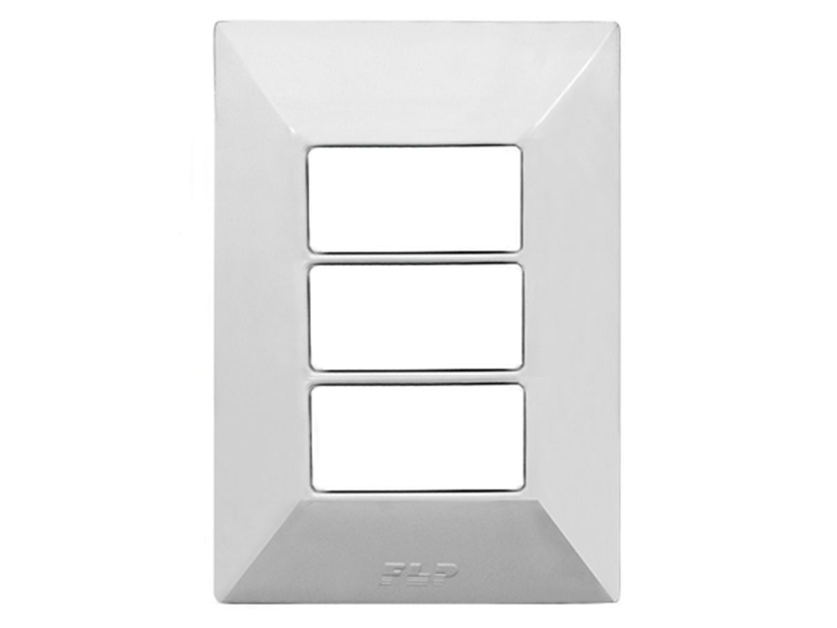 Interruptor Simples 2 Teclas 10A Com Placa Espelho Branco Linha Dubai Bivolt 127v e 250v