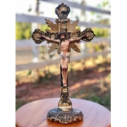 Crucifixo de Mesa em Resina - 40 cm