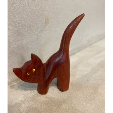 Mini Gato em madeira