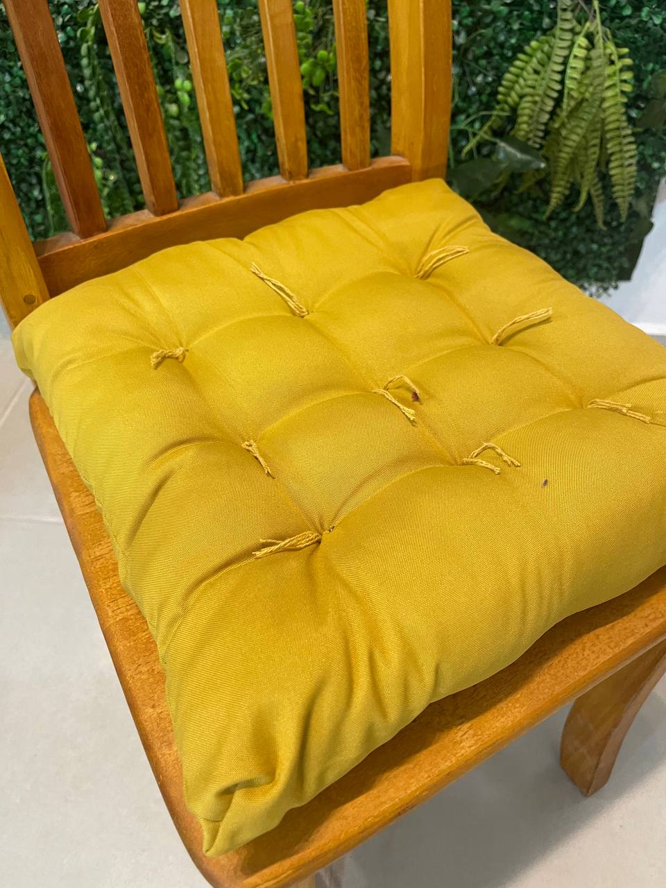 Almofada futon P - 40 cm x 40 cm - Mostarda