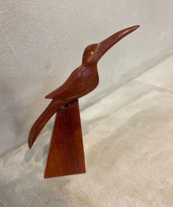 Mini pássaro em madeira