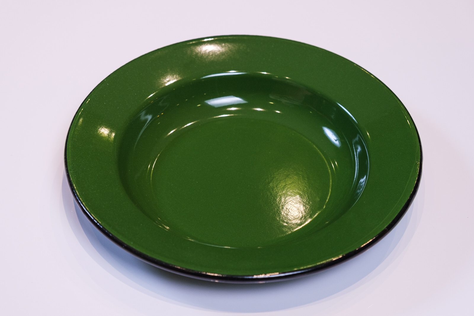 Prato em Ágata Verde Escura - 22 cm de Diâmetro