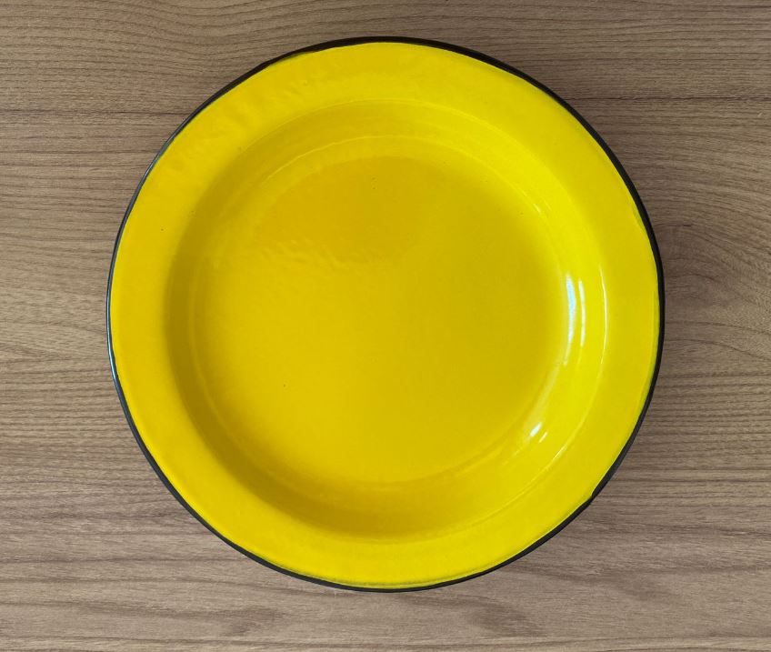 Prato Esmaltado 21,5 cm - N22 Amarelo