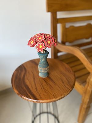 Vaso de Flores em Madeira Jardim da Vida - Vermelhas