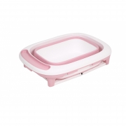 Banheira de plástico flexível média rosa - Baby Pil
