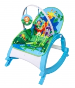 Cadeira de descanso vibratória musical com bandeja removível azul até 20kgs - Colorbaby