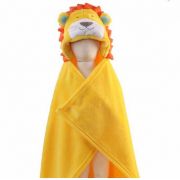 Cobertor de bebê bichinhos Leão Amarelo