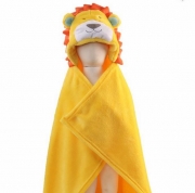 Cobertor de bebê bichinhos Leão Amarelo