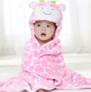 Cobertor de bebê bichinhos Vaca Rosa