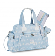 Kit bolsa maternidade com mala e mochila Arco-Iris Masterbag Baby