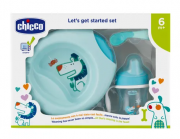 Kit de prato com copo para bebês Azul - Chicco (6 meses +)