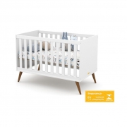 Quarto de bebê completo Gold Branco Soft / Eco Wood Matic Móveis