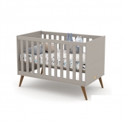 Quarto de bebê completo Gold Cinza / Eco Wood Matic Móveis