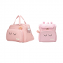 Bolsa e Mochila maternidade grande rosa coleção chuva de amor - Pirulitando baby