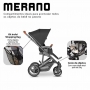 Carrinho com bebê conforto Abc Design Merano Black até 22 kg