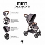 Carrinho de bebê Abc Design Mint Asphalt Diamante até 22 kg