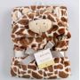 Cobertor de bebê bichinhos Girafa Marrom