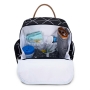 Kit mala de rodinha, bolsa de maternidade e mochila Manhattan Preta - Masterbag Baby