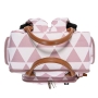 Kit mala de rodinha com bolsa de maternidade e mochila Manhattan rosa - Masterbag Baby