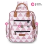Kit mala de rodinha com bolsa de maternidade e mochila Manhattan rosa - Masterbag Baby