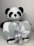 Manta com bichinho de pelúcia - Coleção Floresta Urso Panda