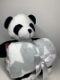 Manta com bichinho de pelúcia - Coleção Floresta Urso Panda