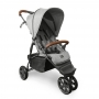 Carrinho de bebê Treviso 3 woven grey com couro até 22 kg - Abc Design