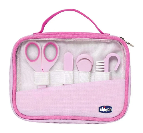 Kit de higiêne para bebês Happy Hands rosa - Chicco