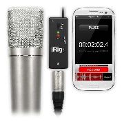 Pré-amplificador e interface de Microfone para uso com Smartphone | Entrada XLR, 48v e saída para fone de ouvido | Ik Multimedia | Irig Pre