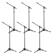 6 Pedestais Girafa Telescópio Para Microfone Rmv PSU0090