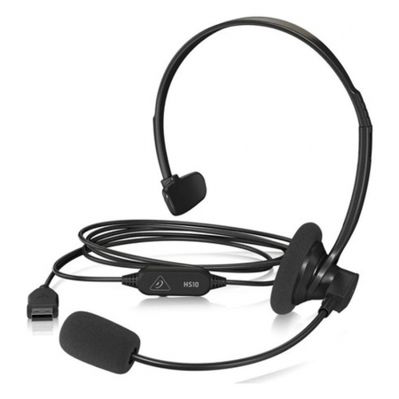 Headset Mono com cabo de 2M e Conexão USB BEHRINGER HS10