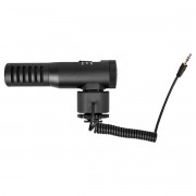 Microfone Shotgun p/ Câmera com 2 capsulas Comica CVM-SV20